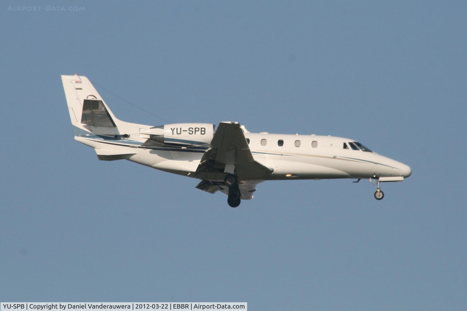 YU-SPB, 2008 Cessna 560 Citation XLS C/N 560-5807, Descending to RWY 02