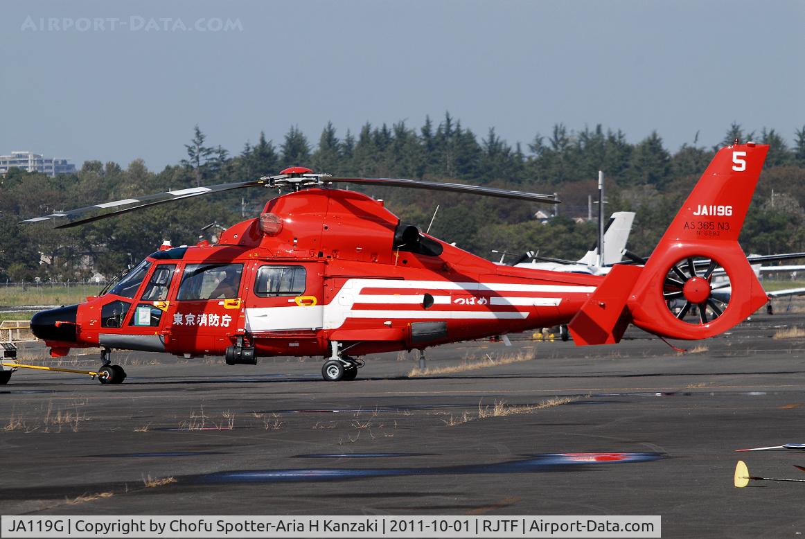 JA119G, 2009 Eurocopter AS-365N-3 Dauphin 2 C/N 6893, NikonD200+TAMRON AF 200-500mm F/5-6.3 LD IF