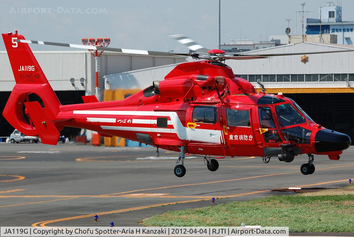 JA119G, 2009 Eurocopter AS-365N-3 Dauphin 2 C/N 6893, NikonD200+TAMRON AF 200-500mm F/5-6.3 LD IF
