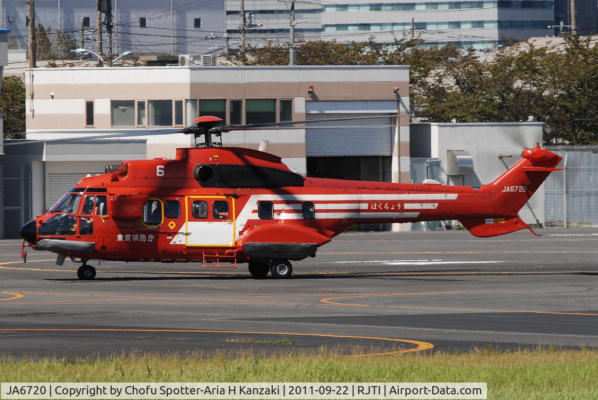 JA6720, 1994 Aerospatiale AS-332L-1 Super Puma C/N 2397, NikonD200+TAMRON AF 200-500mm F/5-6.3 LD IF