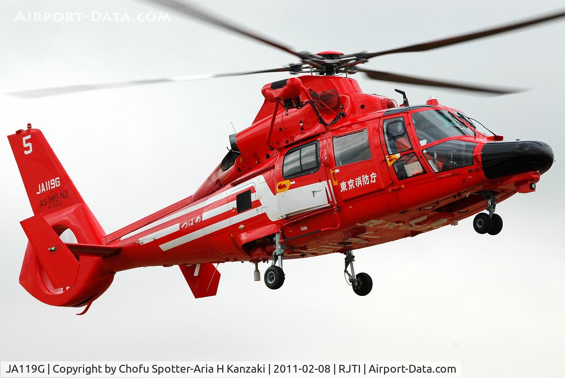 JA119G, 2009 Eurocopter AS-365N-3 Dauphin 2 C/N 6893, NikonD200+TAMRON AF 200-500mm F/5-6.3 LD IF