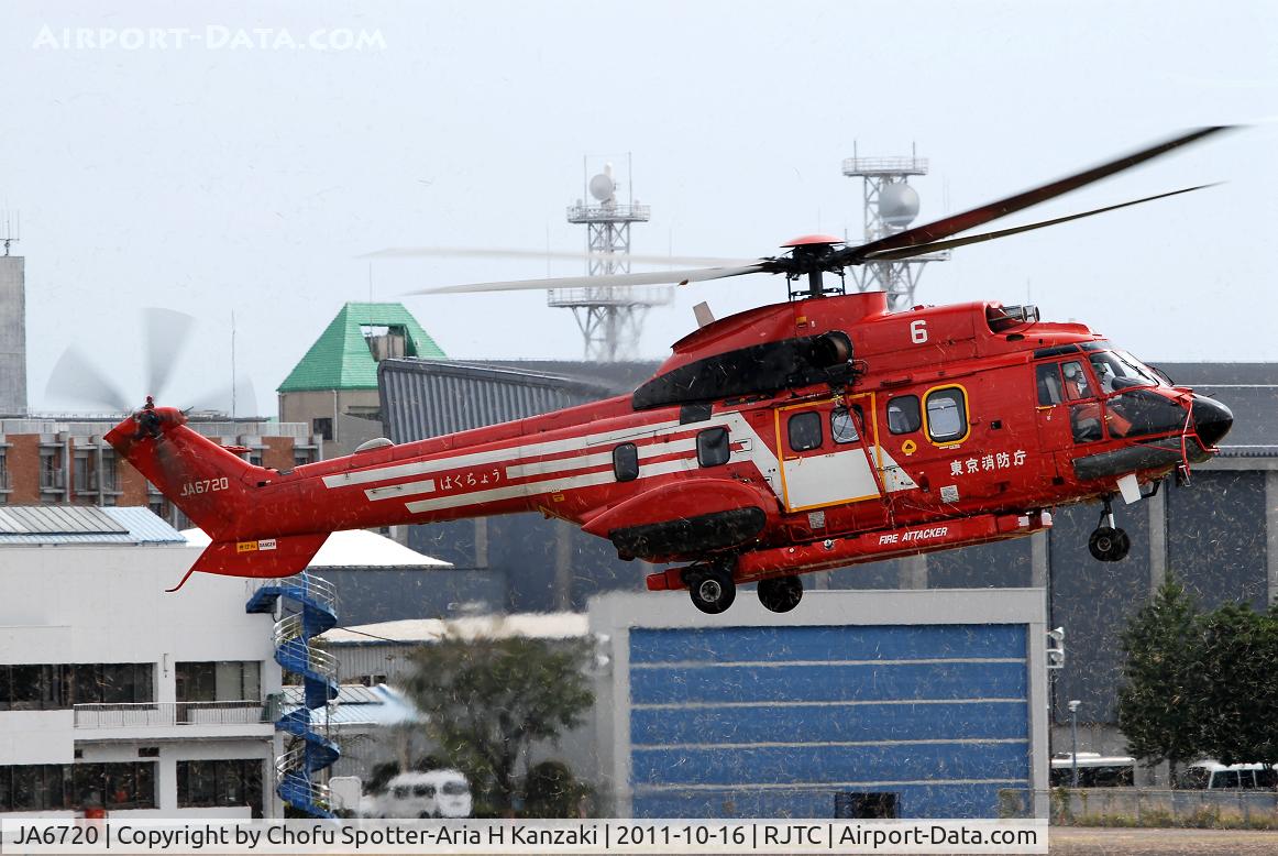 JA6720, 1994 Aerospatiale AS-332L-1 Super Puma C/N 2397, NikonD200+TAMRON AF 200-500mm F/5-6.3 LD IF