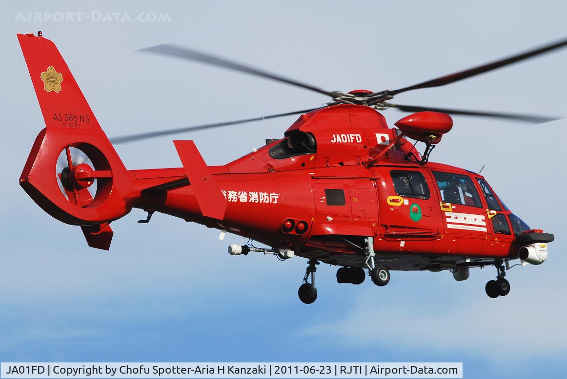 JA01FD, 2005 Eurocopter AS-365N-3 Dauphin 2 C/N 6691, NikonD200+TAMRON AF 200-500mm F/5-6.3 LD IF