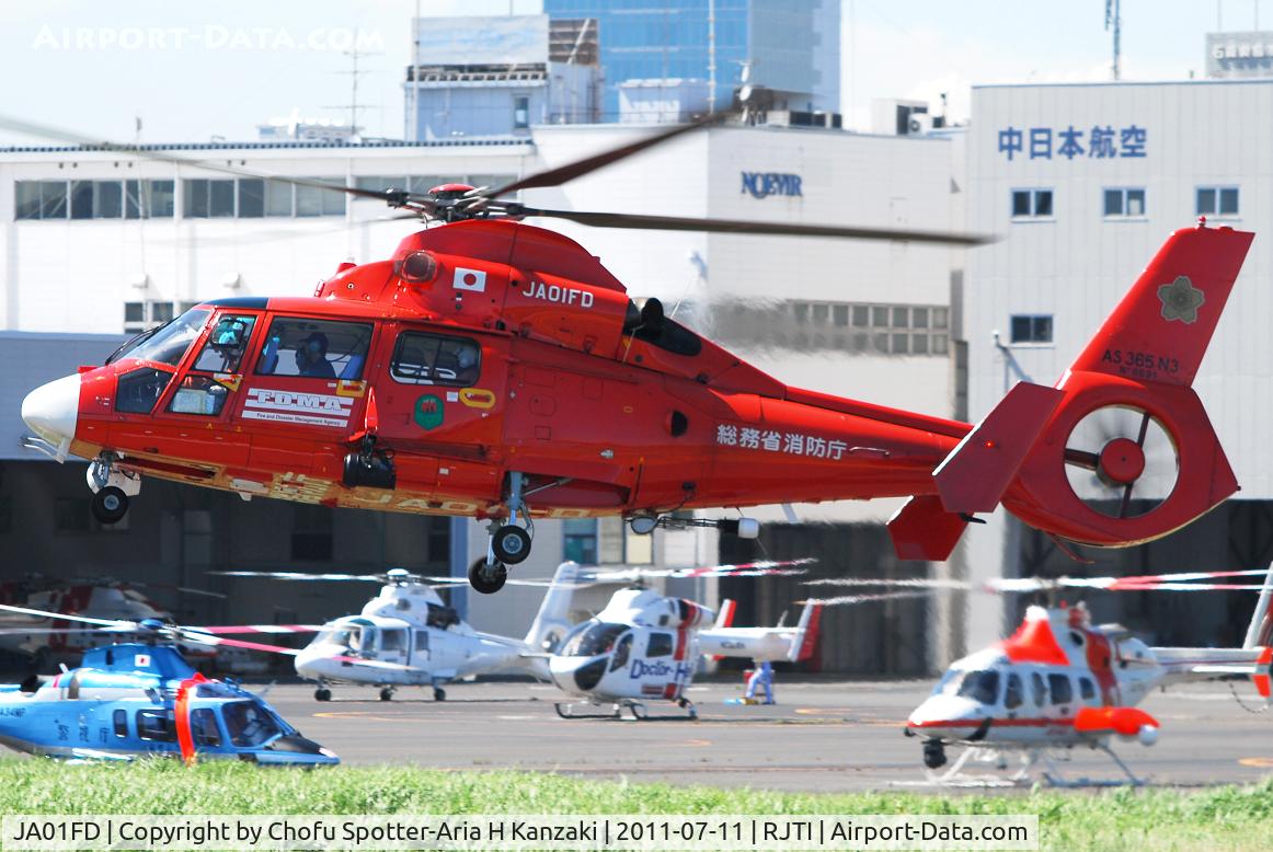 JA01FD, 2005 Eurocopter AS-365N-3 Dauphin 2 C/N 6691, NikonD200+TAMRON AF 200-500mm F/5-6.3 LD IF