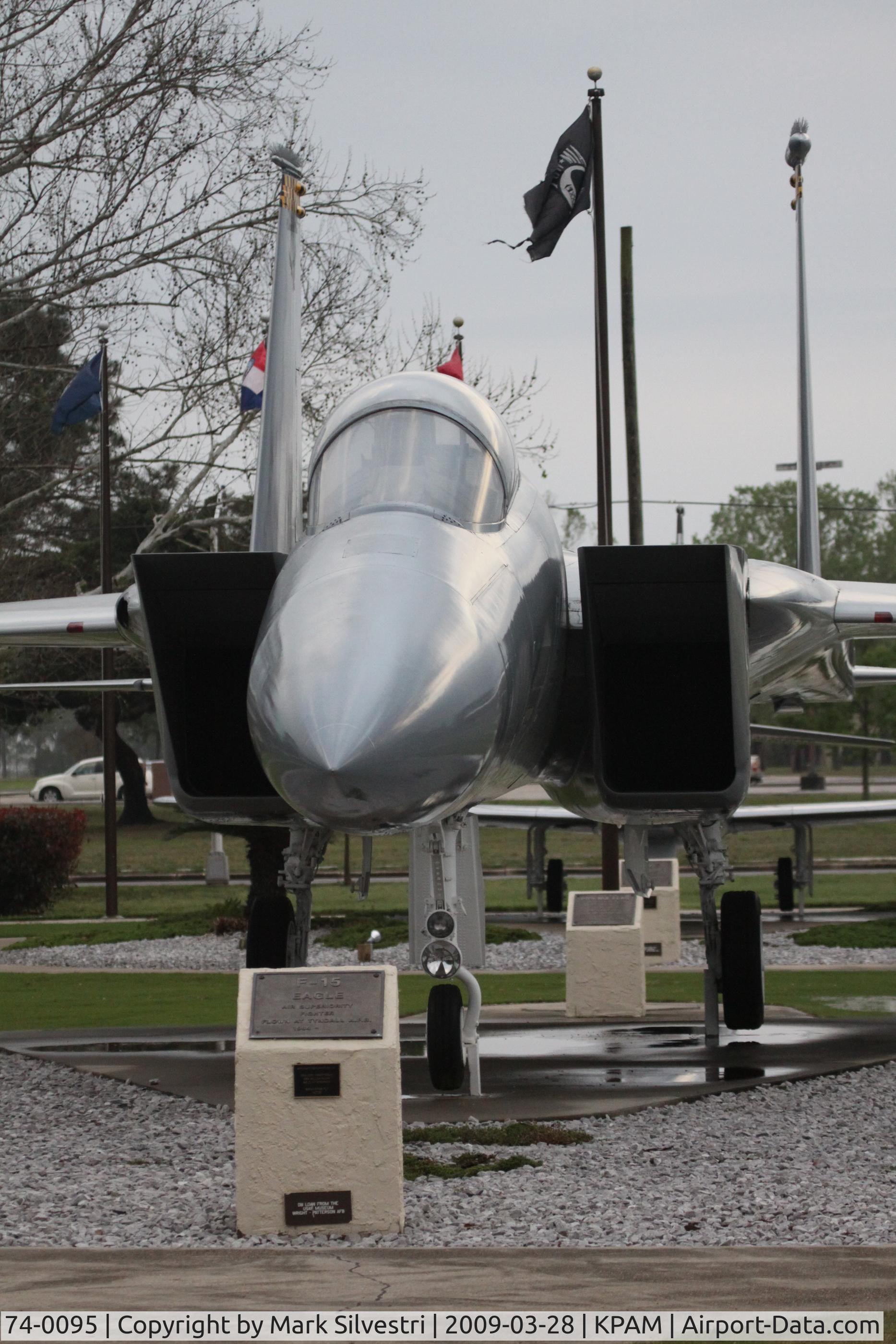 74-0095, 1974 McDonnell Douglas F-15A Eagle C/N 0069/A056, On display at Tyndall AFB