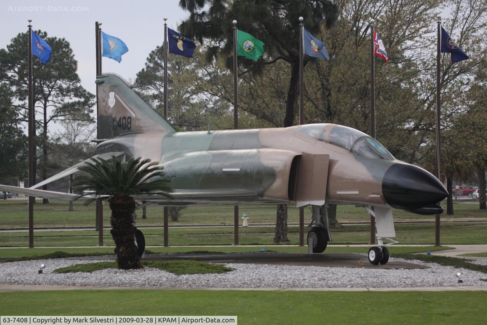 63-7408, 1963 McDonnell F-4C Phantom II C/N 7408, On display at Tyndall AFB