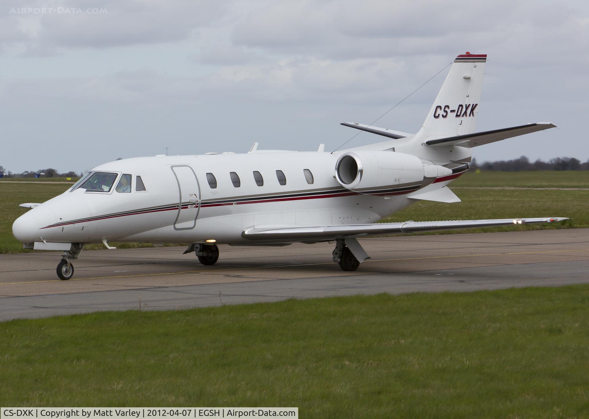 CS-DXK, 2006 Cessna 560XL Citation XLS C/N 560-5633, Arriving at SaxonAir.