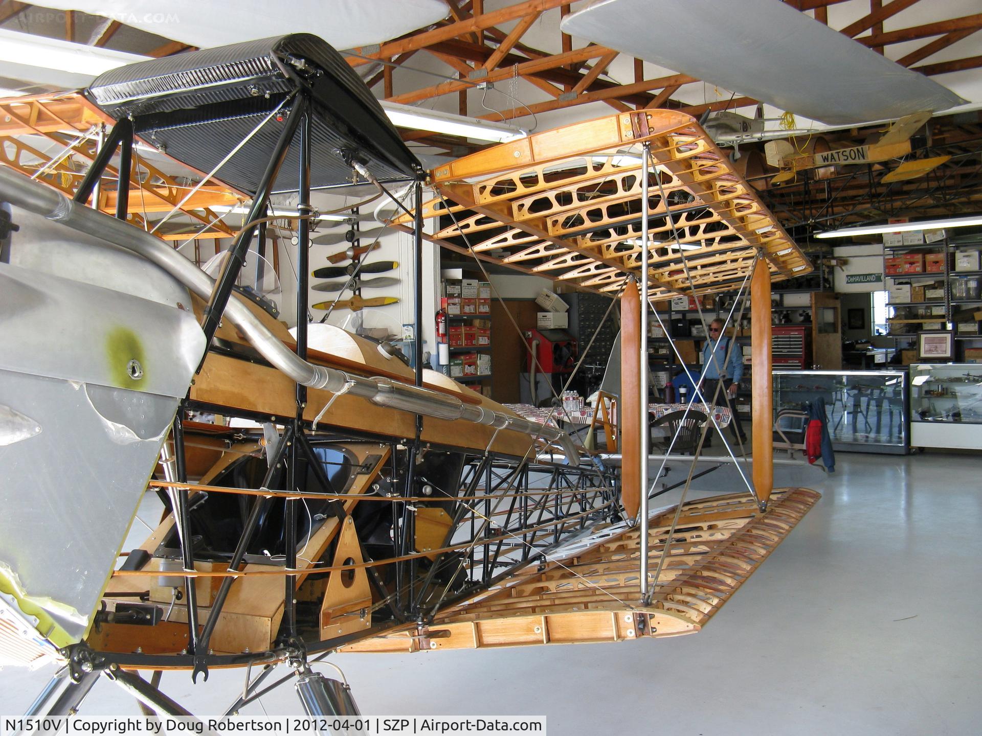 N1510V, 1928 De Havilland DH.60G Gipsy Moth C/N 506, 1948 DeHavilland DH.60G GIPSY MOTH, DeHavilland Grp 3, in rebuild, steel fuselage version, wings folded with fuselage attachment-attached