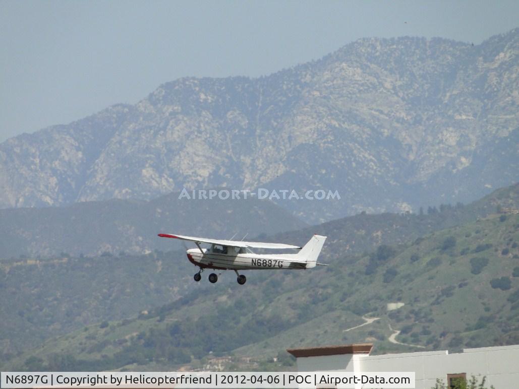 N6897G, 1970 Cessna 150L C/N 15072397, Airbourne from 26R