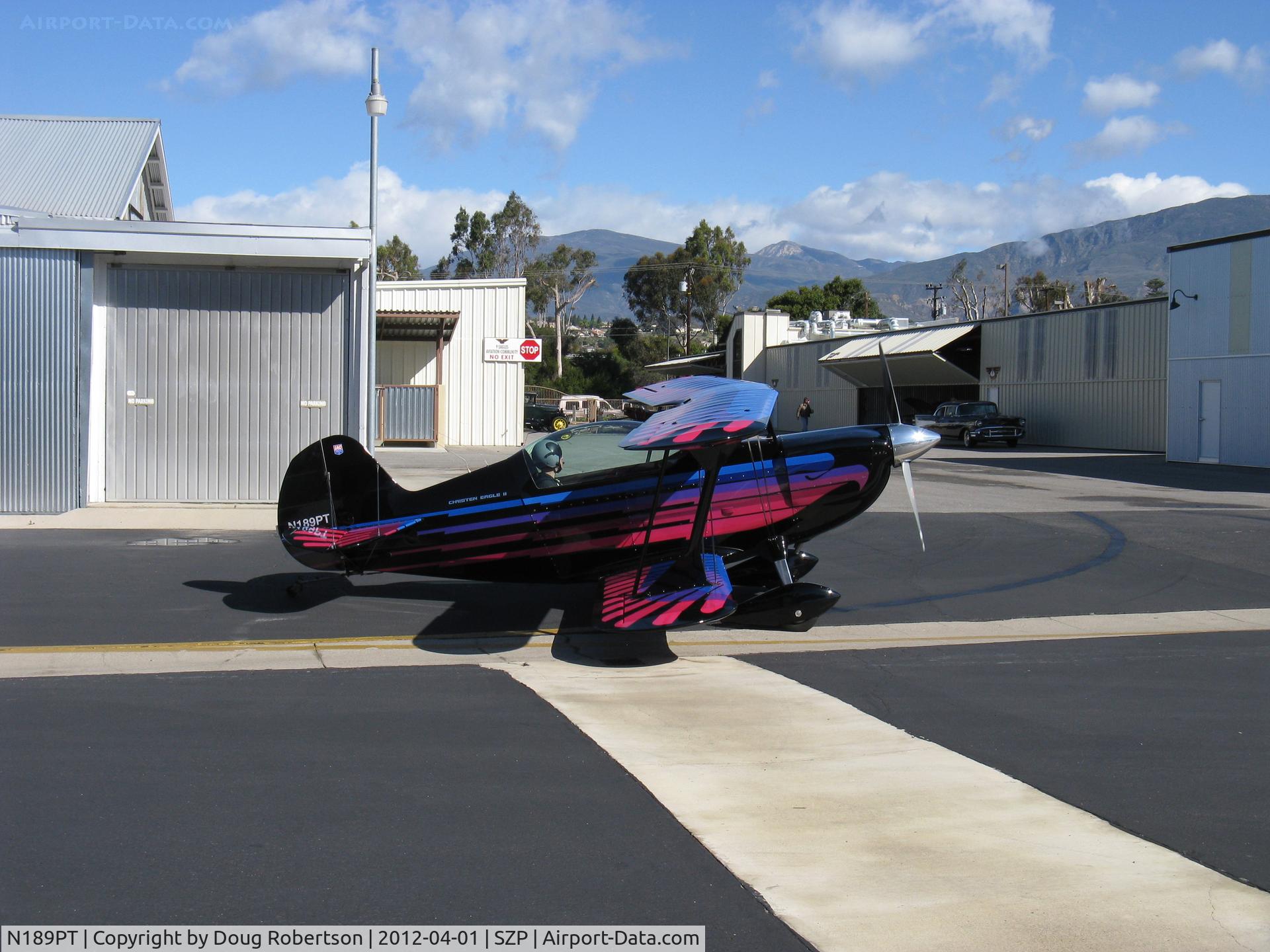 N189PT, 1993 Christen Eagle II C/N CIAGLIA 0001, 1993 Ciaglia/Haines CHRISTEN EAGLE II, Lycoming IO-360 A&C 200 Hp, taxi