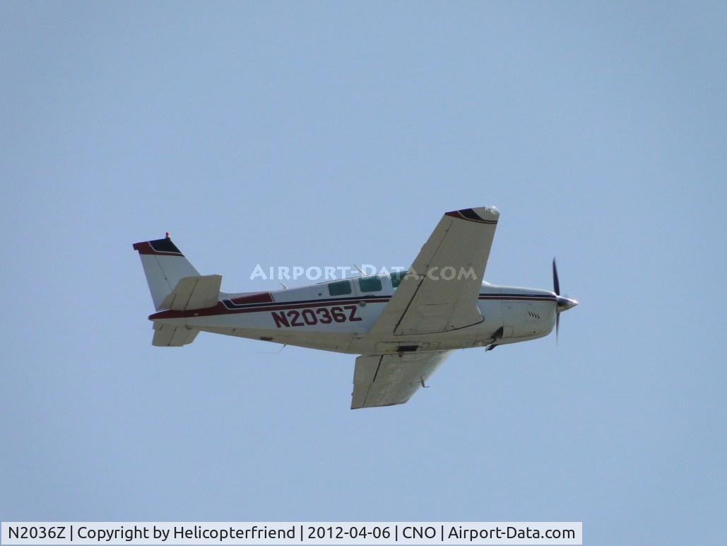 N2036Z, 1978 Beech A36 Bonanza 36 C/N E-1371, Flying by