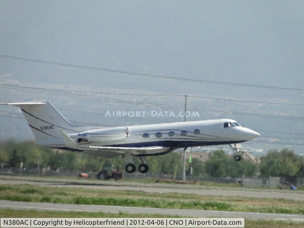 N380AC, 1979 Gulfstream American G-1159 Gulfstream II C/N 241, Taking off from 26L