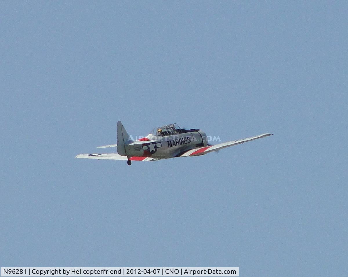 N96281, 1976 North American AT-6C Harvard IIA C/N 3832, Headed out and possibly enroute Cable