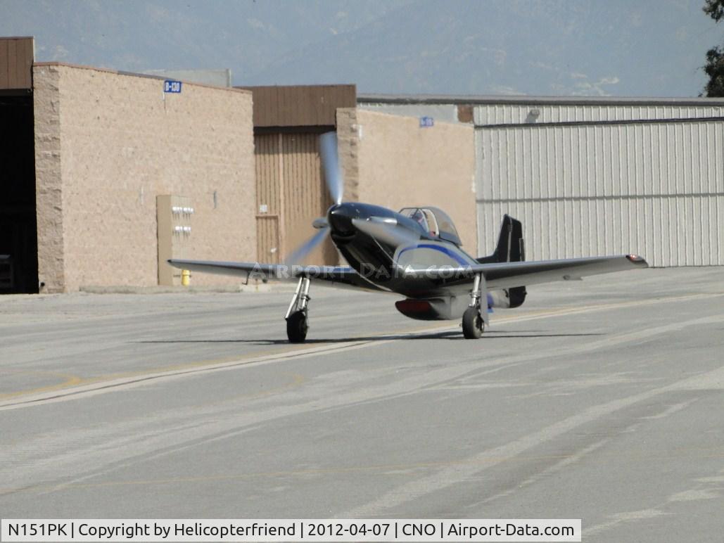 N151PK, 2008 Papa 51 Thunder Mustang C/N 028, Taxiing southbound