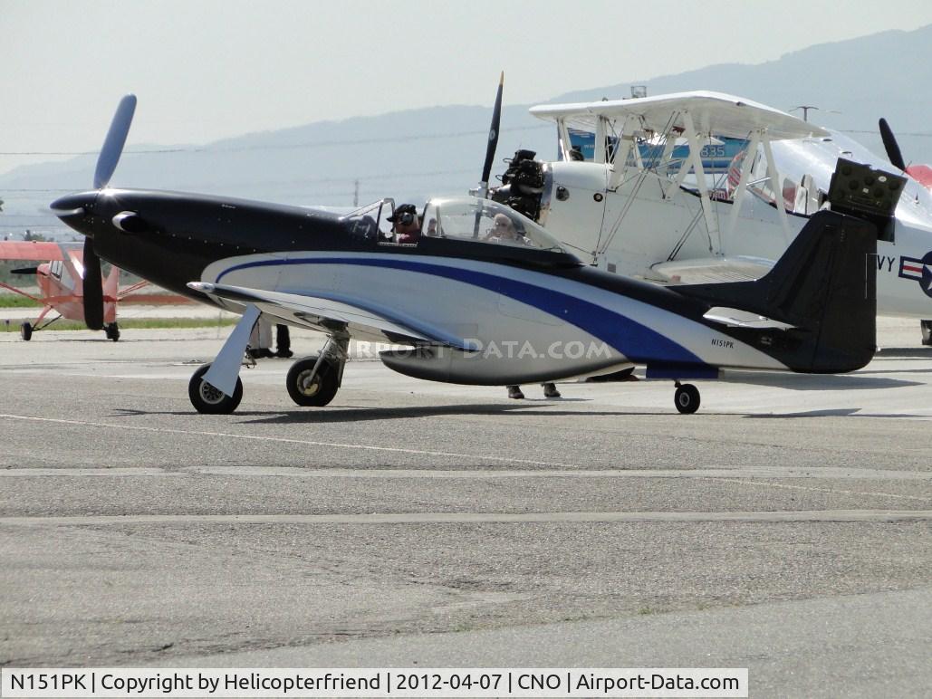 N151PK, 2008 Papa 51 Thunder Mustang C/N 028, Parking next to the Old Warbirds