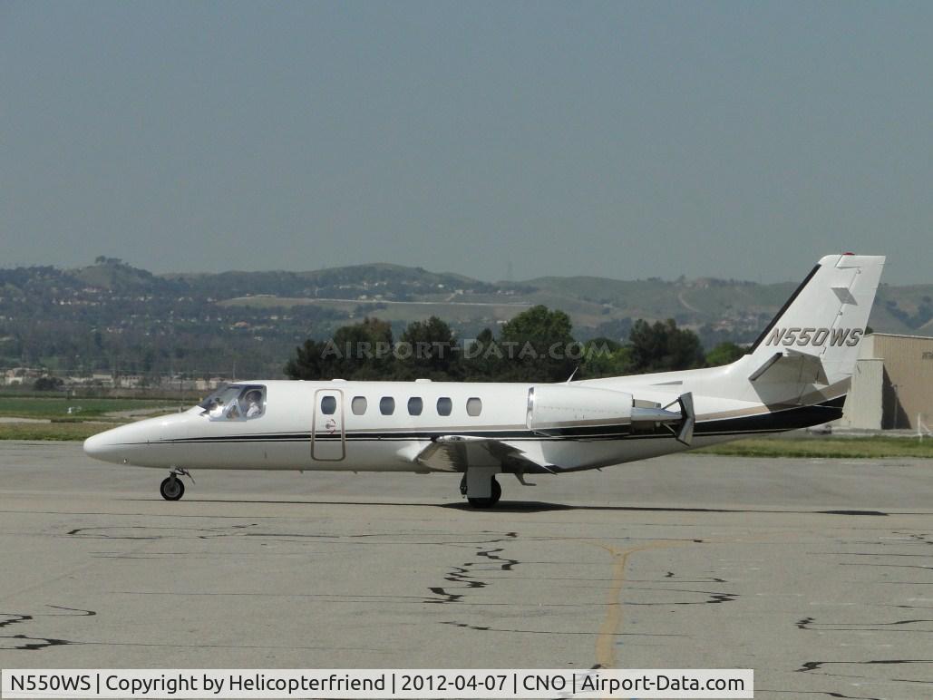 N550WS, 1998 Cessna 550 Citation Bravo C/N 550-0845, Taxiing to taxiway Alpha to go east
