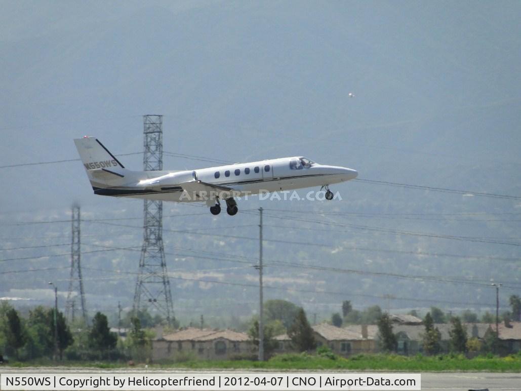 N550WS, 1998 Cessna 550 Citation Bravo C/N 550-0845, Lifting off from 26L