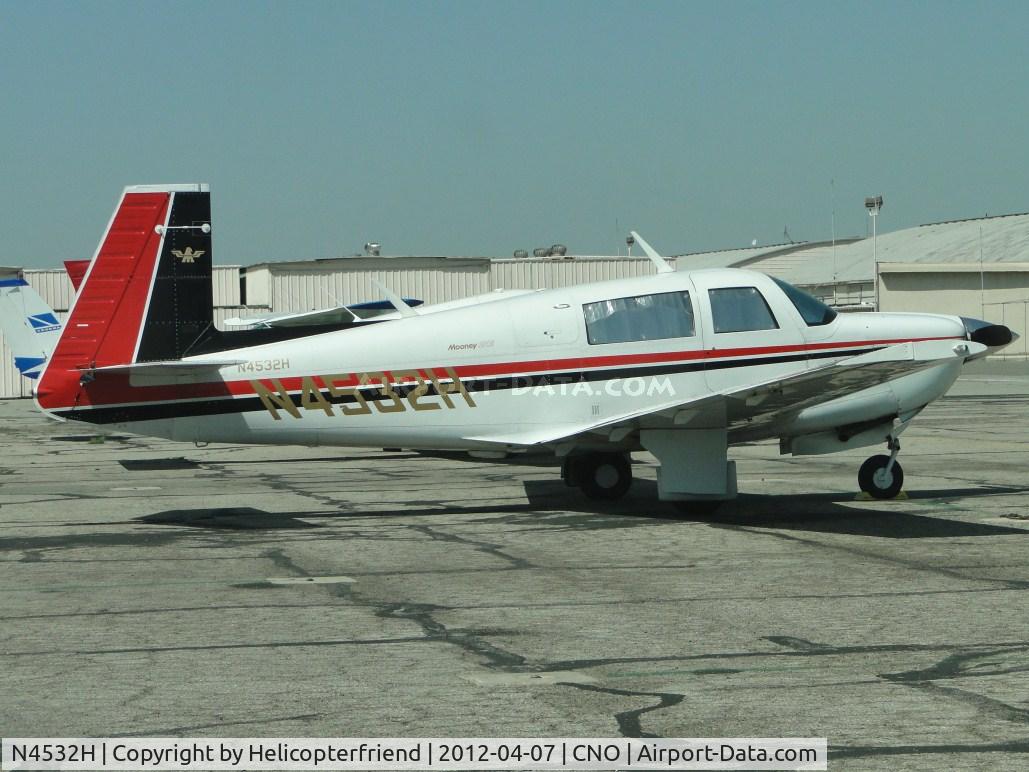 N4532H, 1979 Mooney M20J 201 C/N 24-0792, Parked south of the paint shop