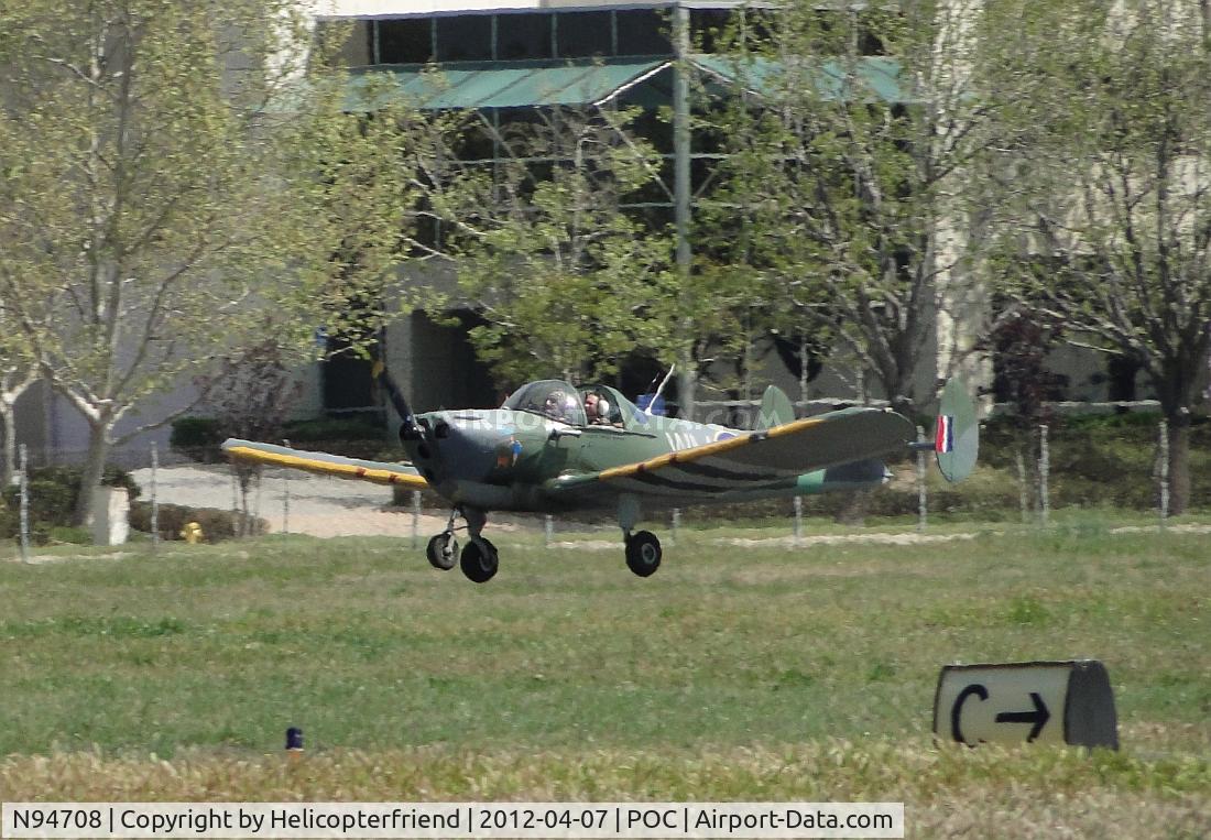 N94708, 1947 Erco 415CD Ercoupe C/N 4819, Landing safly on 26R