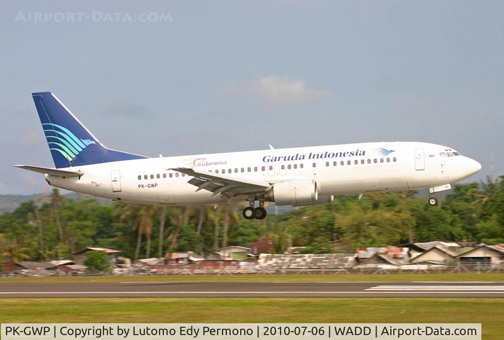 PK-GWP, 1993 Boeing 737-4U3 C/N 25718 LN:2548, Garuda Indonesia