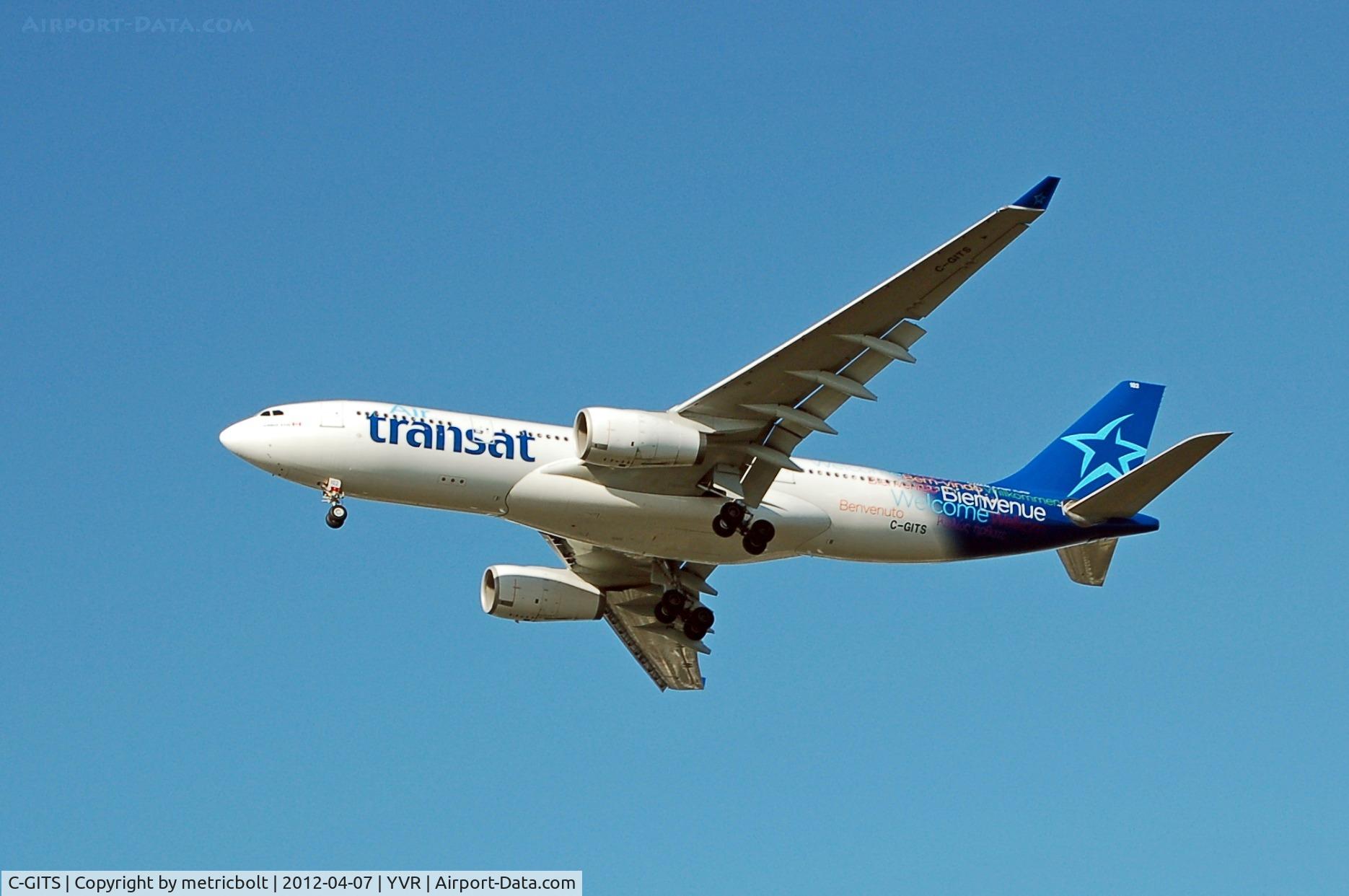 C-GITS, 1999 Airbus A330-243 C/N 0271, Bienvenue,Welcome to Vancouver
