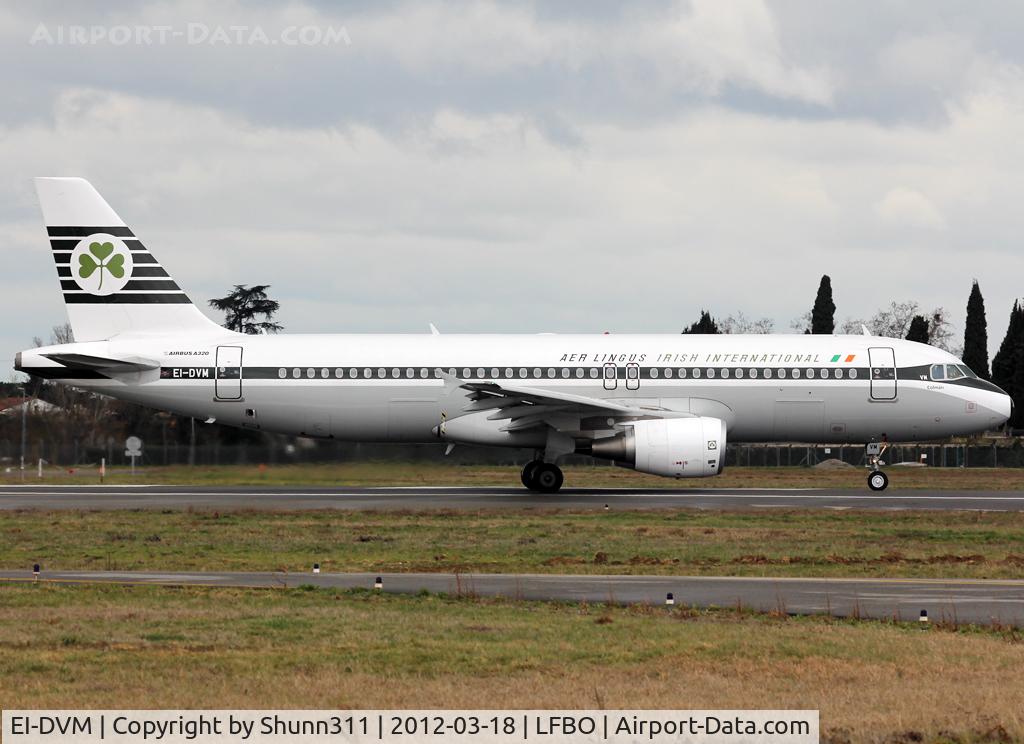 EI-DVM, 2011 Airbus A320-214 C/N 4634, Lining up rwy 32R for departure in retro c/s
