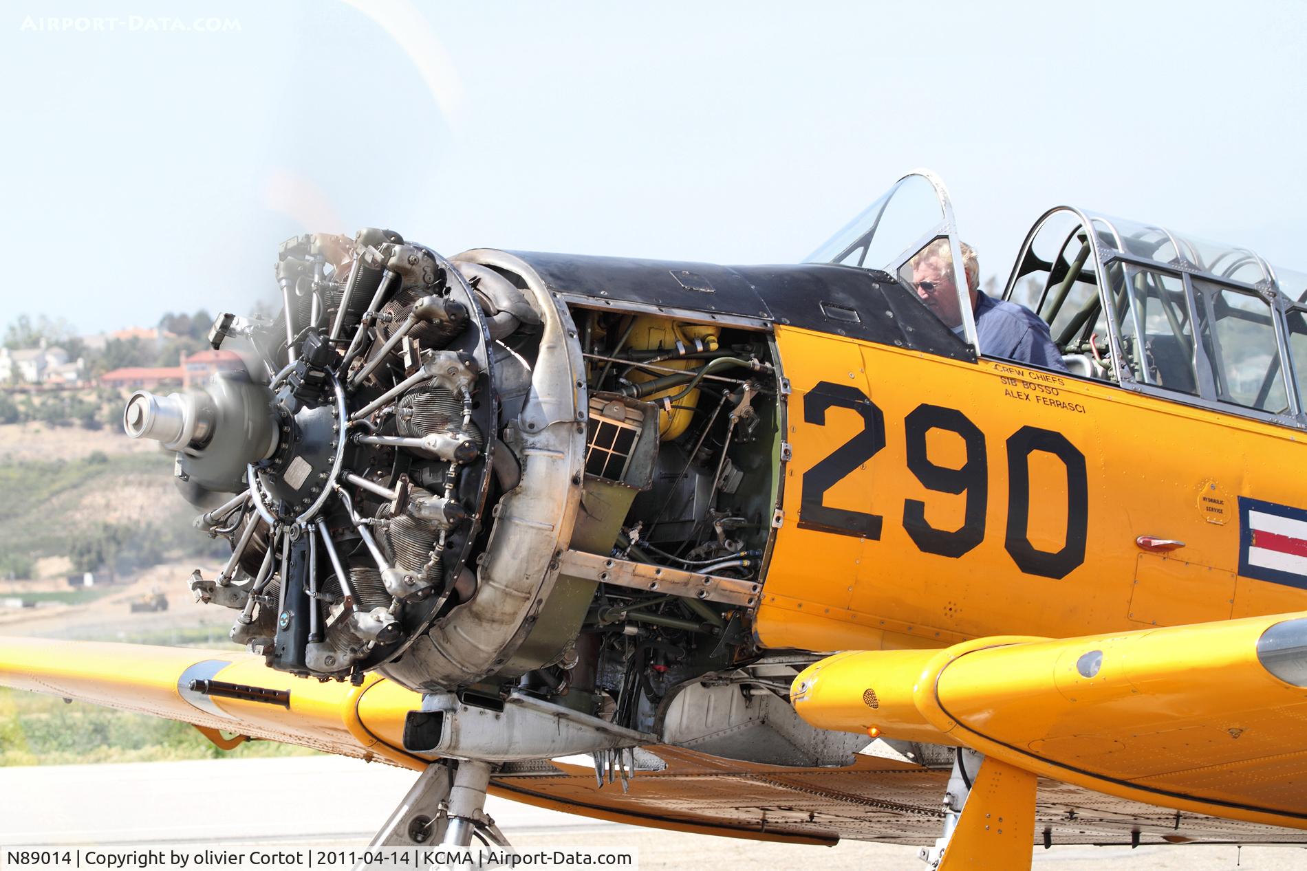 N89014, 1943 North American SNJ-5 Texan Texan C/N 84865, Engin trials for this T-6