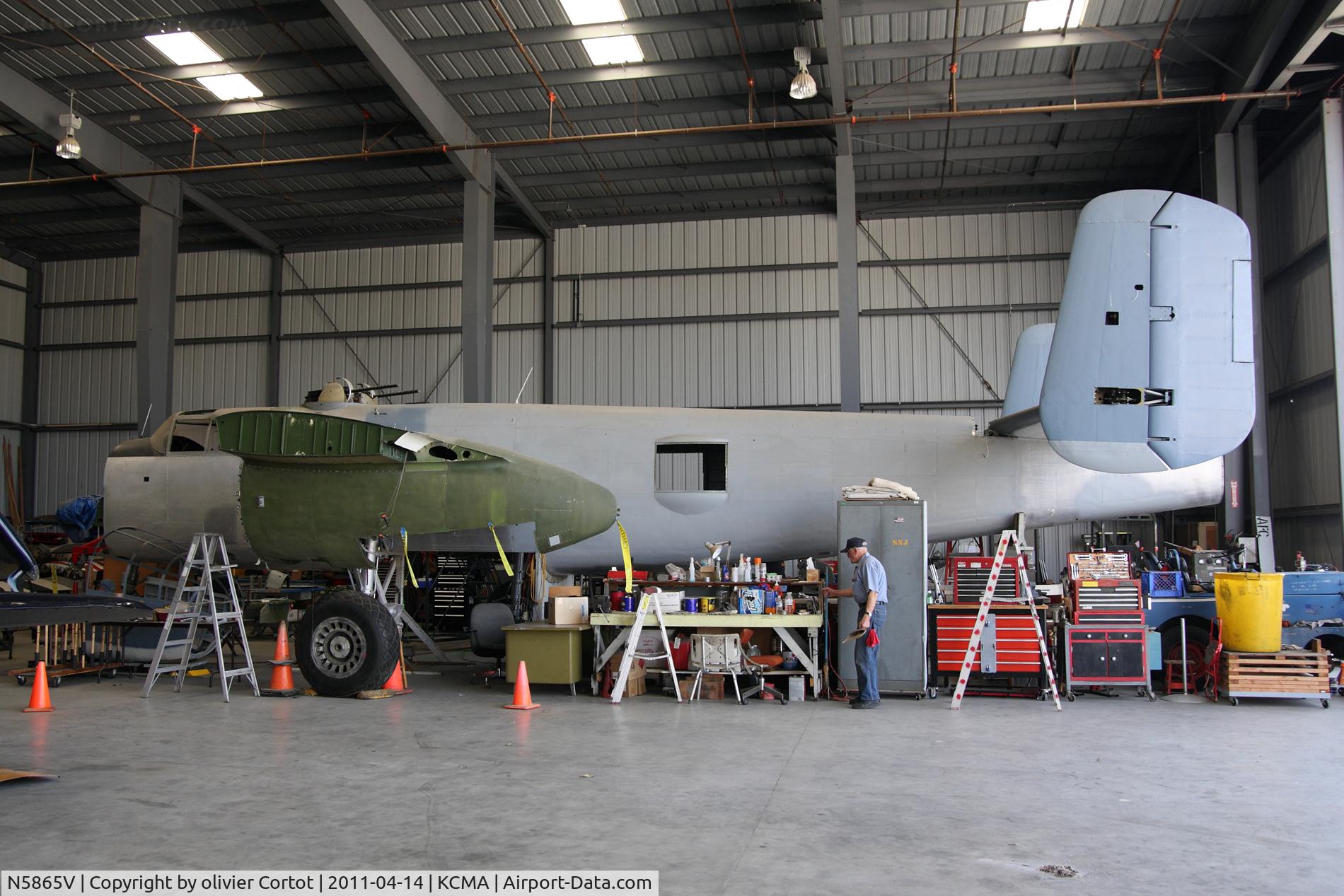 N5865V, 1945 North American B-25J Mitchell Mitchell C/N 108-34263, one day she will fly again...