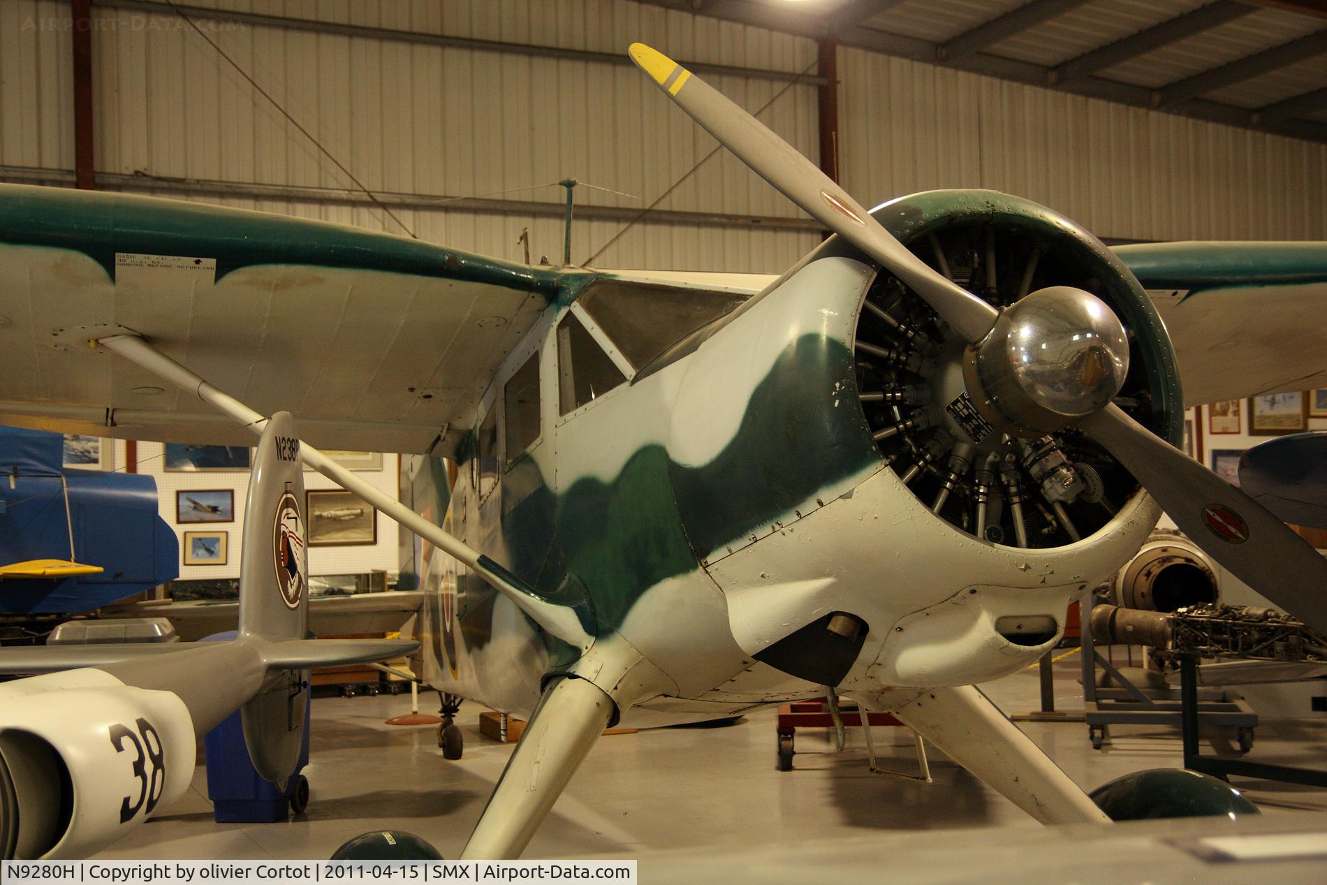 N9280H, 1943 Stinson V77 Reliant C/N 77-104, Museum of santa maria
