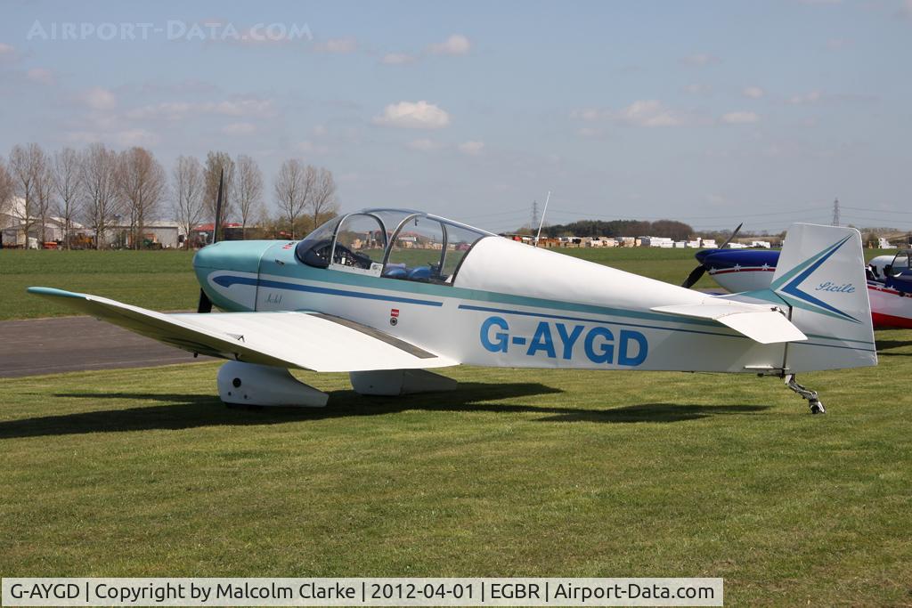 G-AYGD, 1963 CEA Jodel DR1050 Sicile C/N 515, CEA Jodel DR1050 Sicile, Breighton Airfield's 2012 April Fools Fly-In.