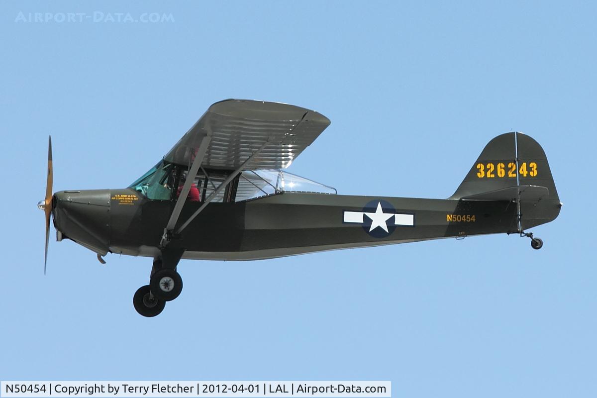N50454, 1943 Taylorcraft DCO-65 C/N 5555, 1943 Taylorcraft DCO-65, c/n: 5555 at 2012 Sun N Fun