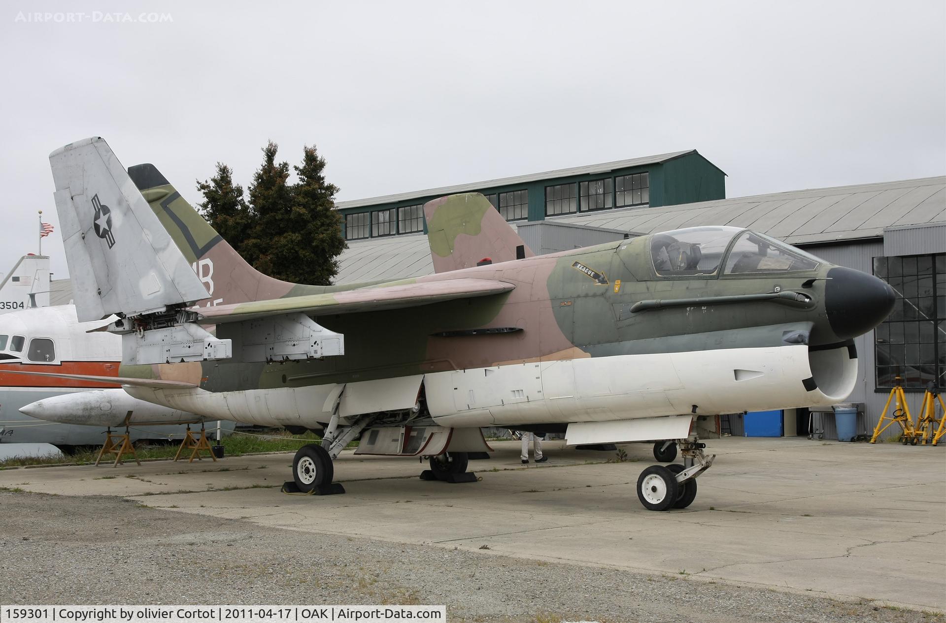 159301, LTV A-7E Corsair II C/N E-439, the refueling probe clearly shows this is an A-7E