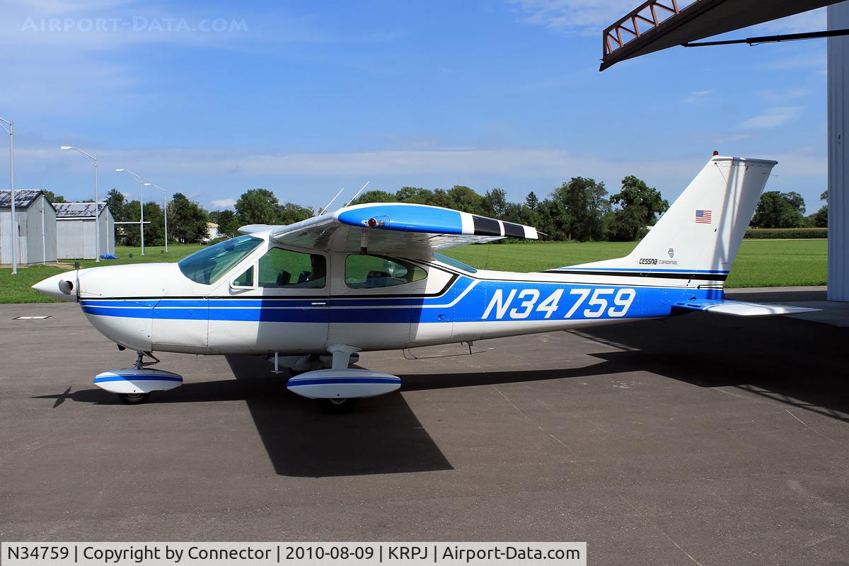 N34759, 1973 Cessna 177B Cardinal C/N 17701985, No description.
