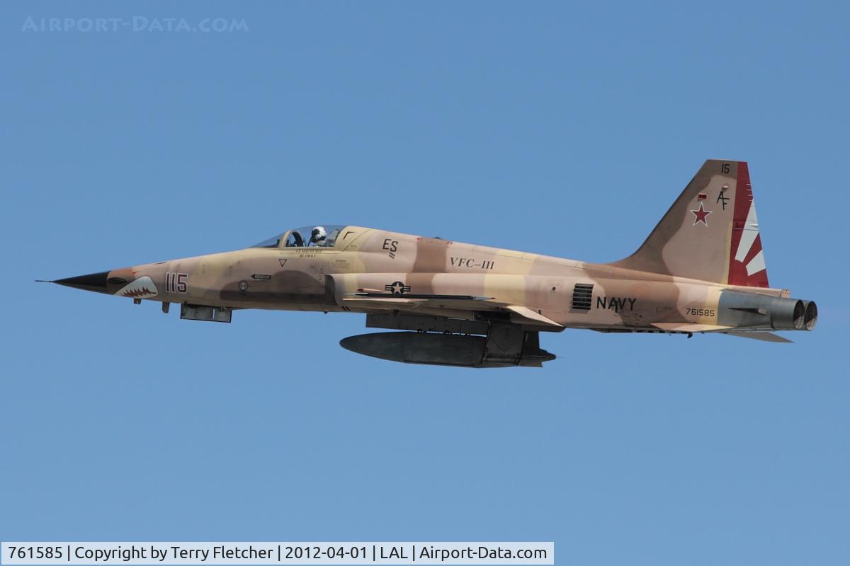 761585, Northrop F-5N Tiger II C/N L.1060, 761585 (AF-115), Northrop F-5N Tiger II, c/n: L1060/1153 displaying at 2012 Sun N Fun