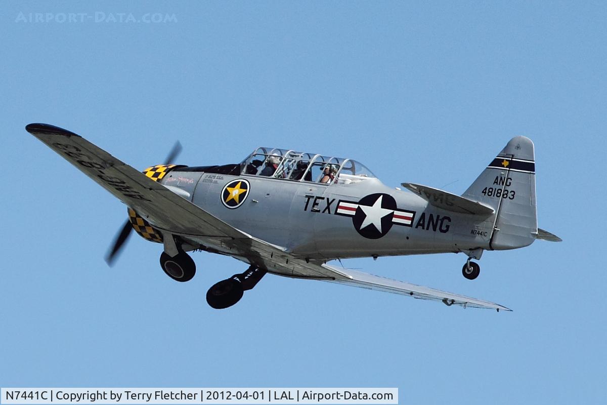 N7441C, 1945 North American AT-6F Texan C/N 12142555, 1945 North American AT-6F, c/n: 12142555 at 2012 Sun N Fun