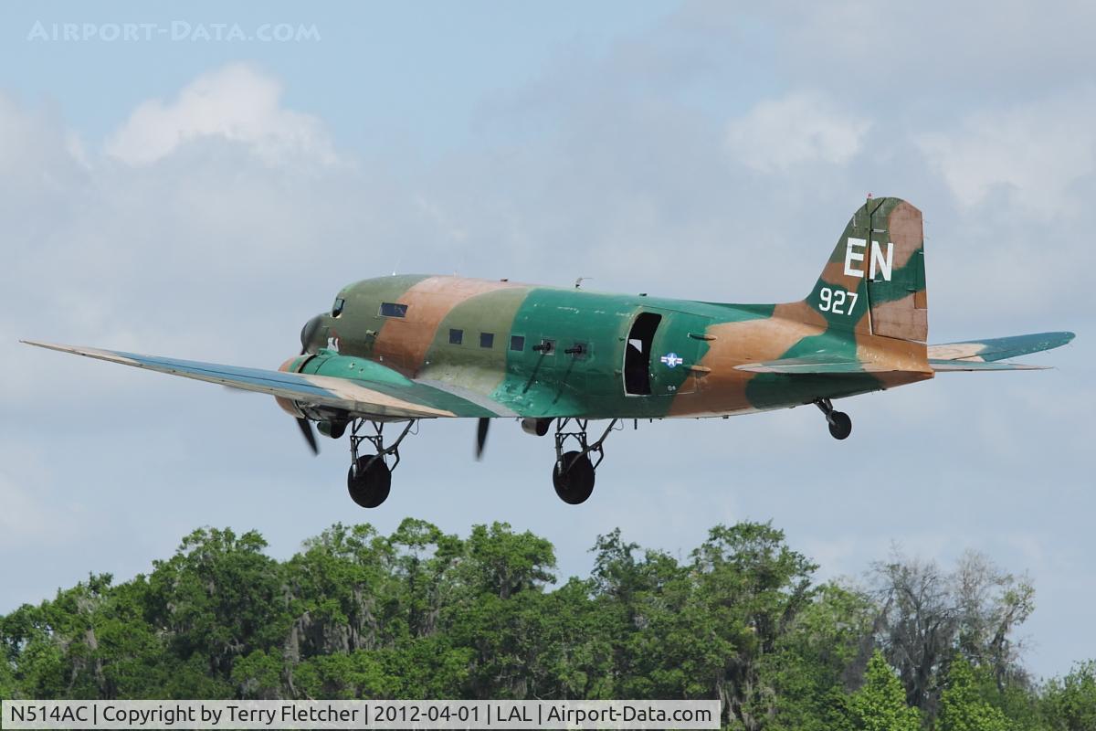 N514AC, 1944 Douglas DC3C (R4D6) C/N 26558, 1944 Douglas DC3C 1830-94, c/n: 26558 at 2012 Sun N Fun