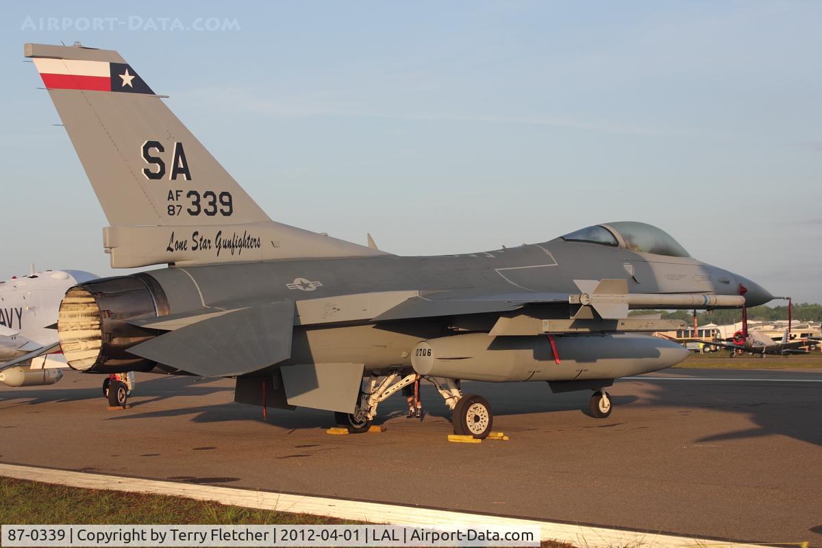 87-0339, 1987 General Dynamics F-16C Fighting Falcon C/N 5C-600, General Dynamics F-16C Fighting Falcon, c/n: 5C-600 at 2012 Sun N Fun