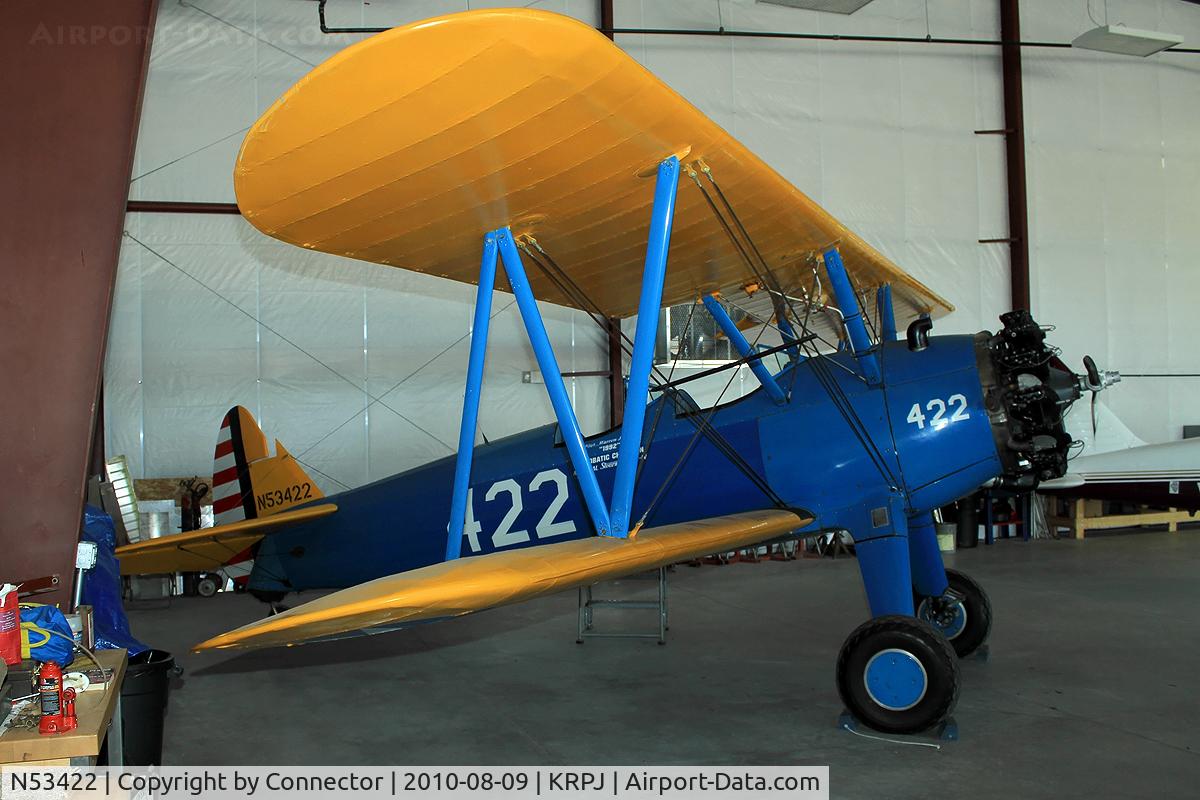 N53422, 1941 Boeing A75N1(PT17) C/N 75-1652, No description.