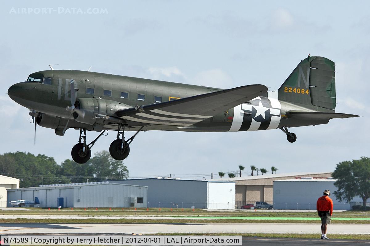 N74589, 1943 Douglas DC3C-S1C3G (C-47A) C/N 9926, 1942 Douglas DC3C-S1C3G, c/n: 9926 at 2012 Sun N Fun
