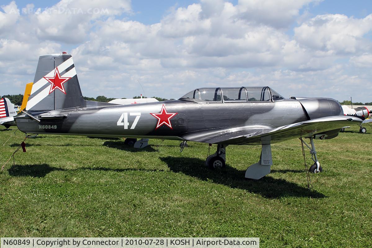 N60849, Nanchang CJ-6 C/N 3051213, EAA Airventure 2010.