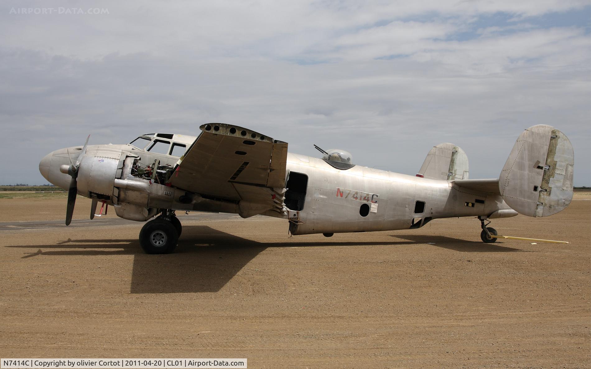 N7414C, 1957 Lockheed PV-2 Harpoon C/N 15-1428, in the middle of nowhere... Eagle field