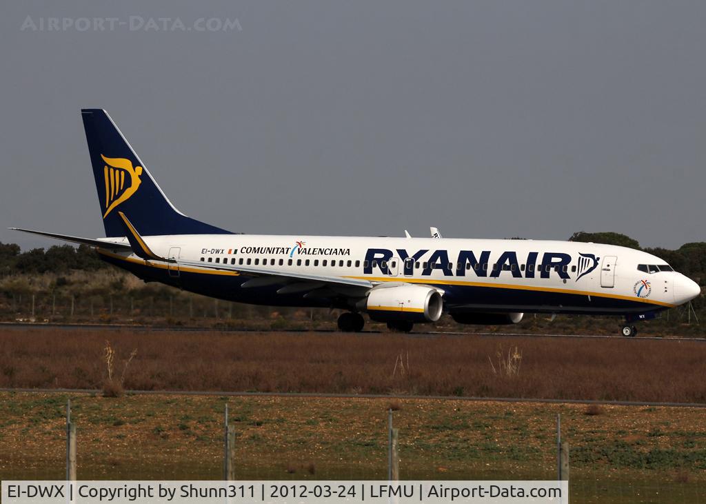 EI-DWX, 2008 Boeing 737-8AS C/N 33630, Taxiing holding point rwy 29 for departure...