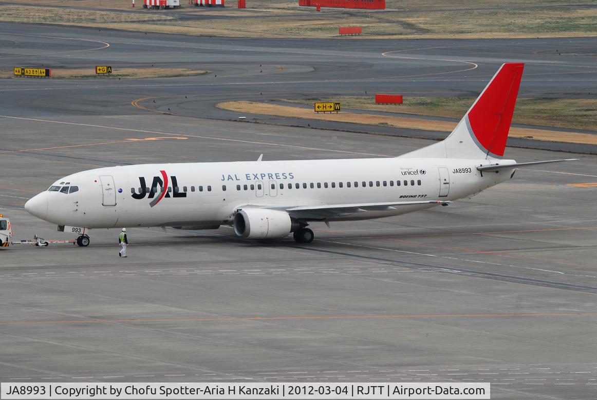 JA8993, 1996 Boeing 737-446 C/N 28087, NikonD200+TAMRON AF 200-500mm F/5-6.3 LD IF