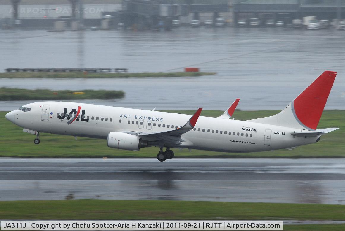 JA311J, 2008 Boeing 737-846 C/N 35340, NikonD200+TAMRON AF 200-500mm F/5-6.3 LD IF
