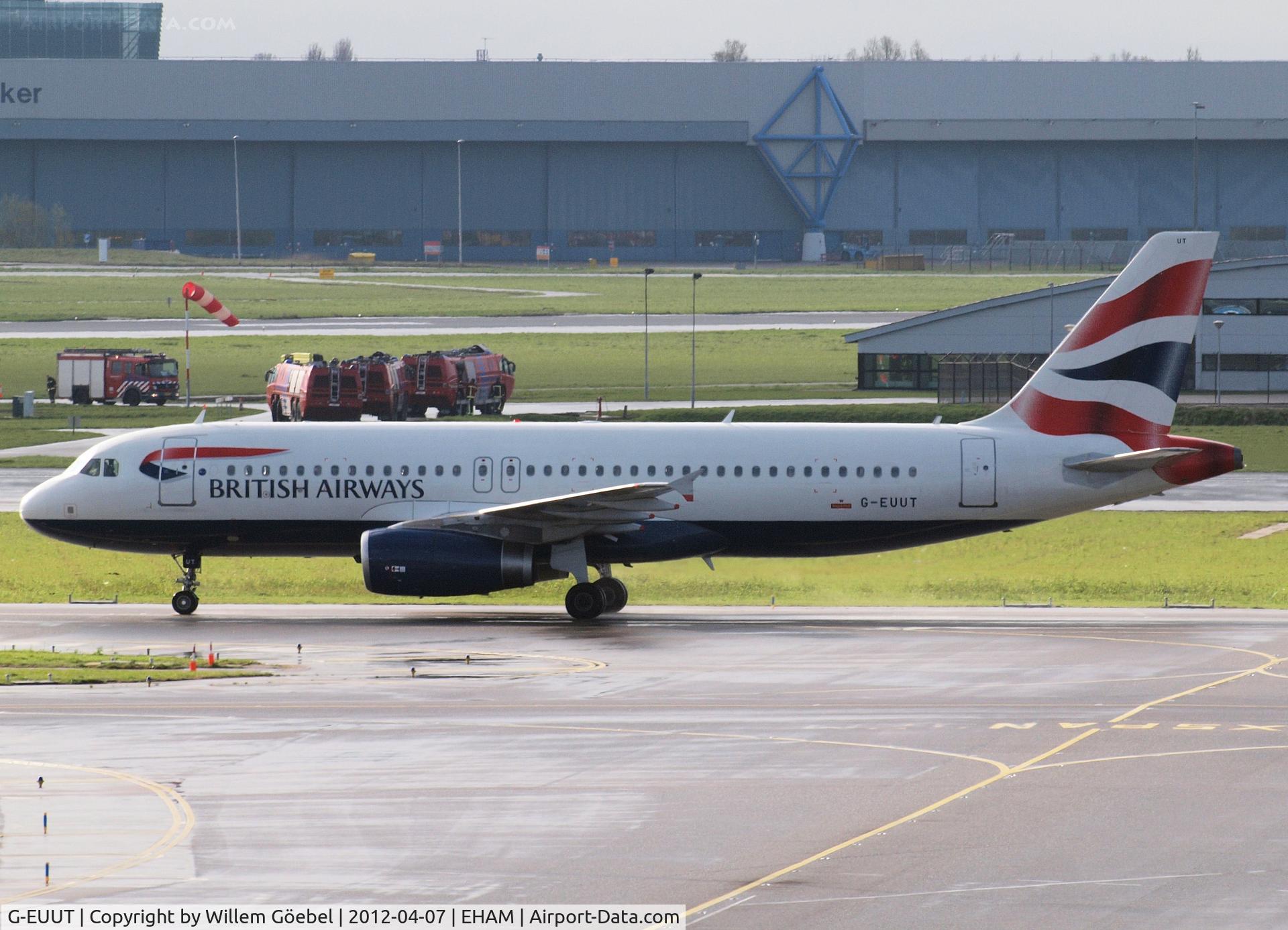 G-EUUT, 2007 Airbus A320-232 C/N 3314, Arrival on Schiphol Airport from runway 06