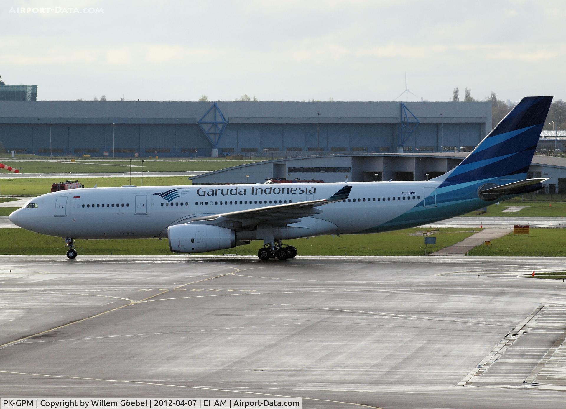 PK-GPM, 2011 Airbus A330-243 C/N 1214, Arrival on Schiphol Airport from runway 06