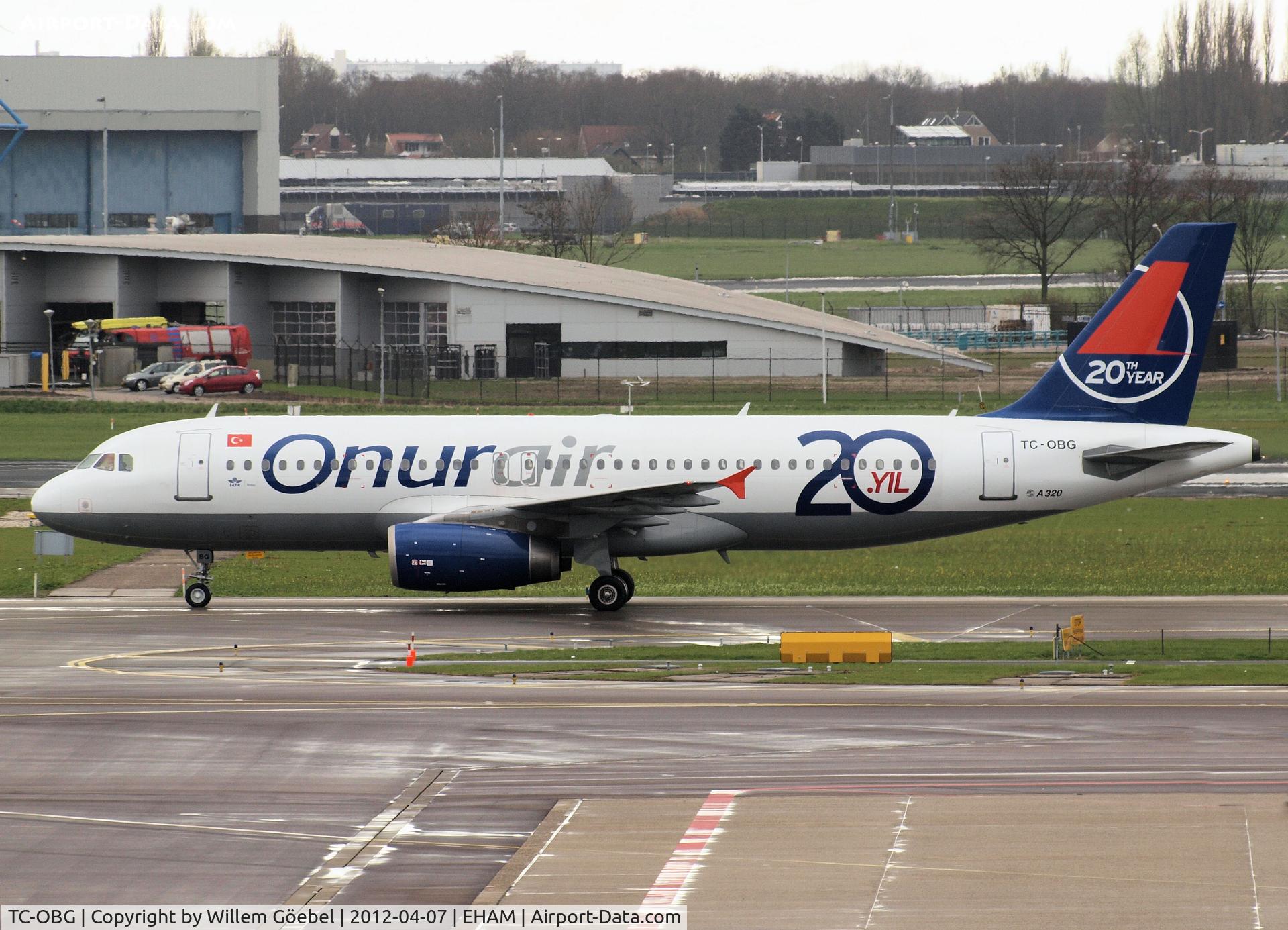 TC-OBG, 1996 Airbus A320-233 C/N 916, Arrival on Schiphol Airport from runway 06