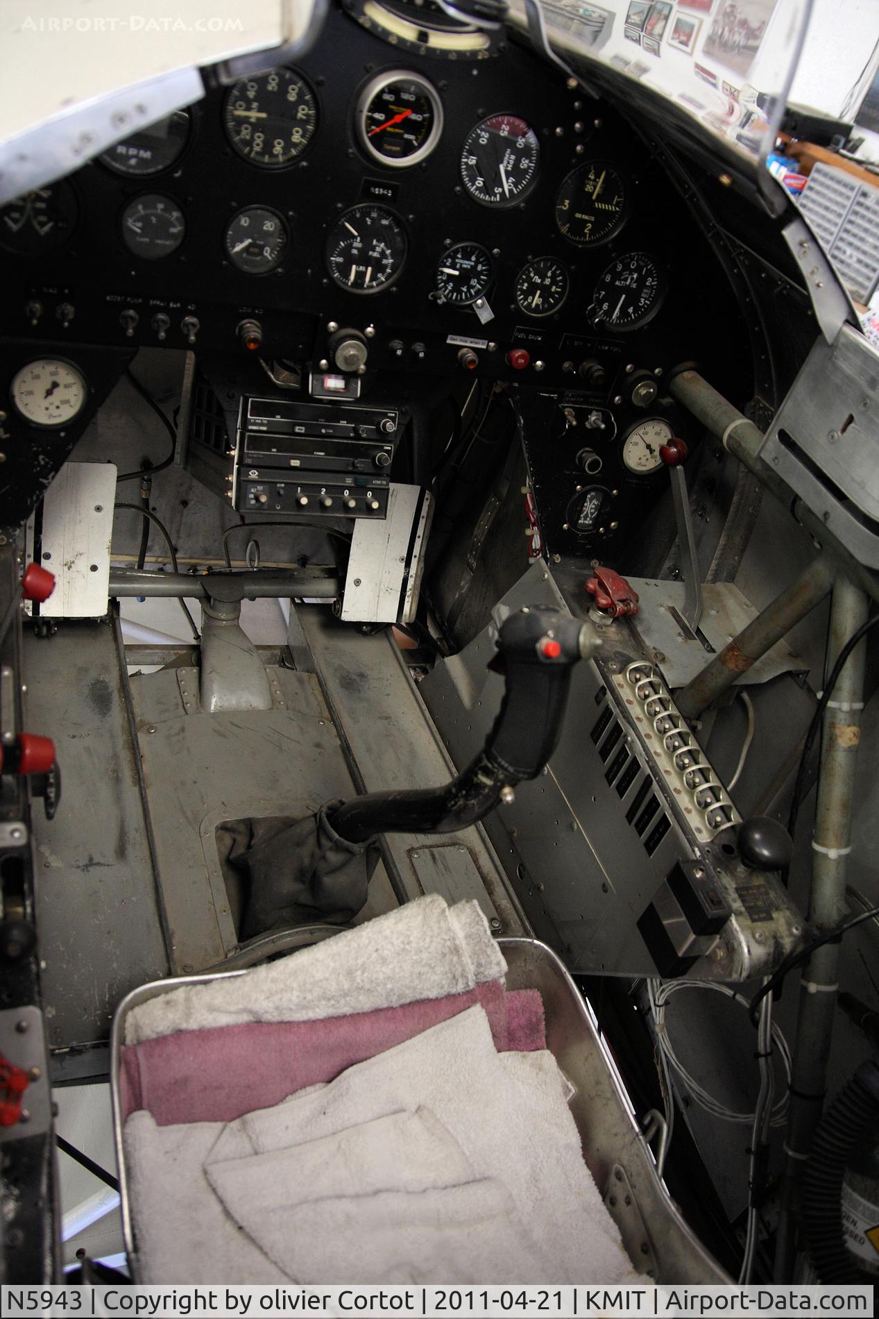 N5943, Yakovlev Yak-11 C/N 407, Cocpit view of Czech mate