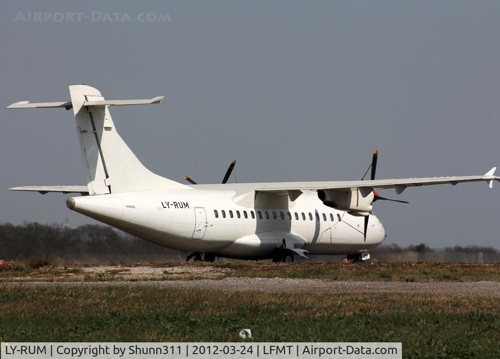 LY-RUM, 1986 ATR 42-300 C/N 010, Stored in all white...