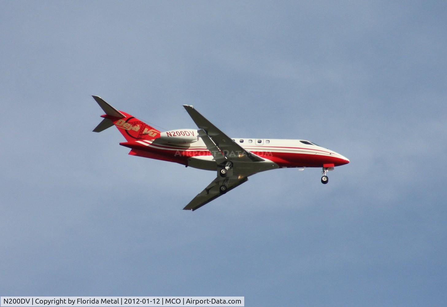 N200DV, Emivest Aerospace Corp SJ30-2 C/N 008, Deja Vu SJ30 in Orlando.  As far as I know there aren't any Deja Vu stripclubs in Orlando, but there is one in Tampa.
